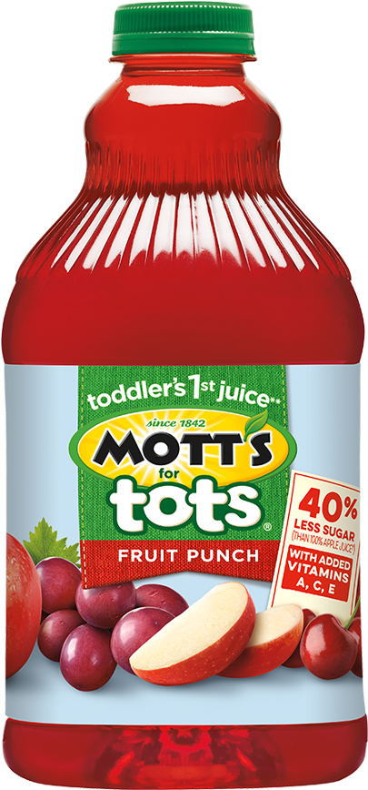 Mott's For Tots Fruit Punch Clipart (523x970), Png Download