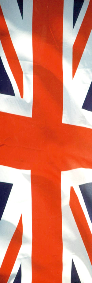 Union Jack Fridge Cover Sticker - Flag Clipart (374x925), Png Download