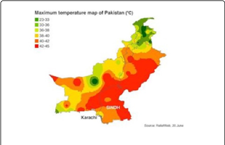 Heat Wave Condition In 2015, Pakistan - Pakistan Koppen Map Clipart (769x496), Png Download