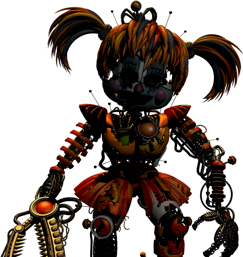 Scrap Baby - Fnaf Fixed Scrap Baby Clipart (802x847), Png Download