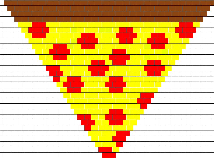 Pizza Bandana Bead Pattern - Motif Clipart (825x610), Png Download