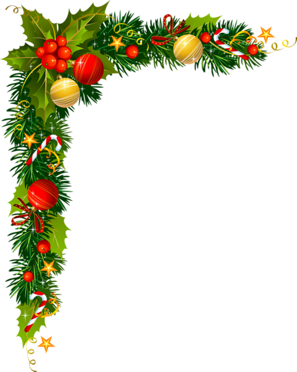 Decoraciones De Navidad Christmas Card Borders Png Clipart Large