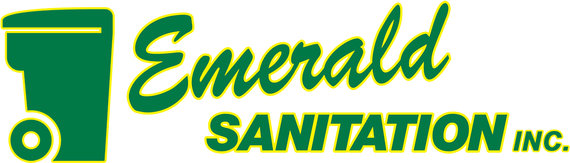 Emerald Sanitation Inc - Graphic Design Clipart (1128x350), Png Download