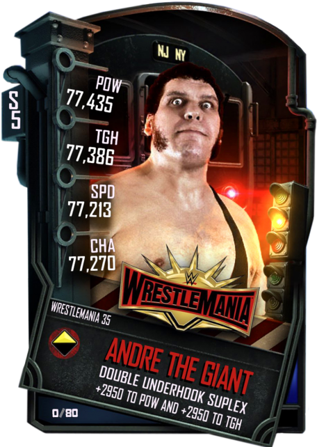 Andrethegiant S5 25 Wrestlemania35 Event6 - Wrestlemania 35 Clipart (456x720), Png Download