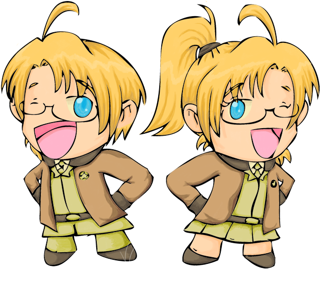 Chibi America - Cartoon Clipart (700x729), Png Download