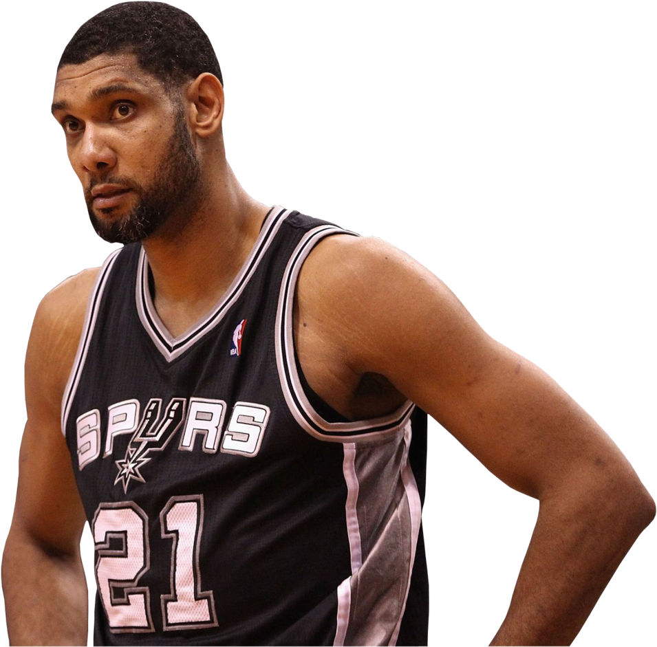 Photo Tim Duncan San Antonio Spurs Render Zpsaekntmzw - Basketball Player Clipart (1024x970), Png Download