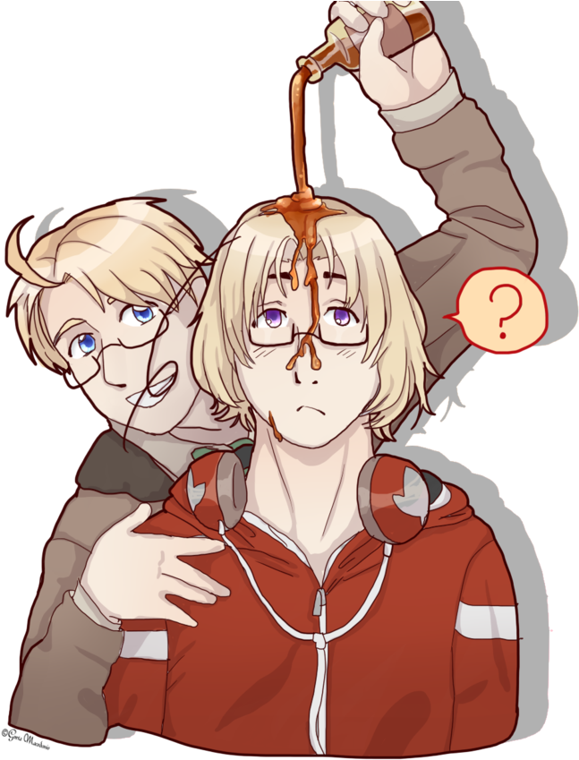 Hetalia - Pour Maple Syrup Hetaoni Clipart (828x966), Png Download