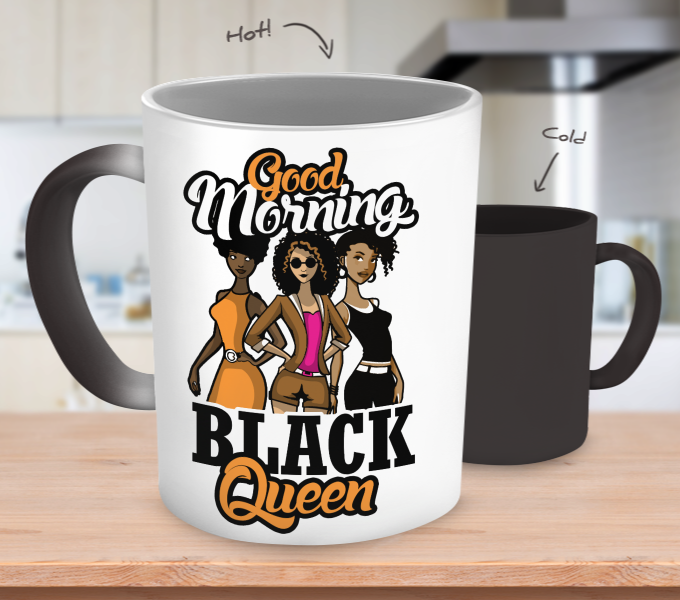 Front - Good Morning Black Queen Clipart (680x600), Png Download