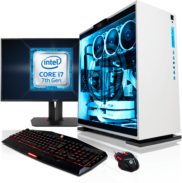 Custom Pc Builds - Big Gaming Pc Clipart (620x623), Png Download