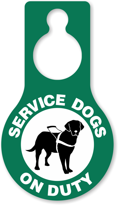 Zoom, Price, Buy - Service Dog On Duty Sign Clipart (460x800), Png Download