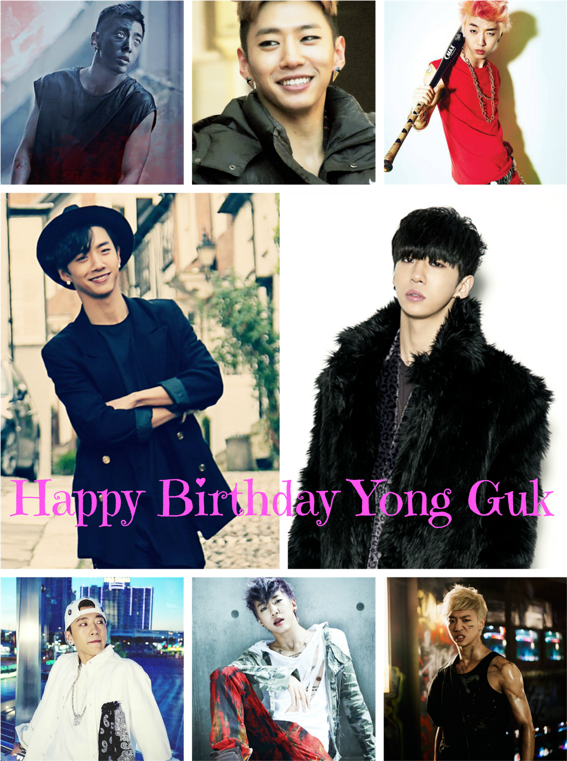Happy Birthday Yong Guk - Bap Bang Yong Guk Clipart (1167x1567), Png Download