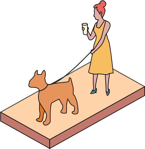 City Shadow Woman Animation Park Animation - Illustration Clipart (5577x4156), Png Download