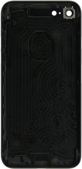 Rear Case For Iphone 7 Jet Black - Mobile Phone Case Clipart (650x650), Png Download