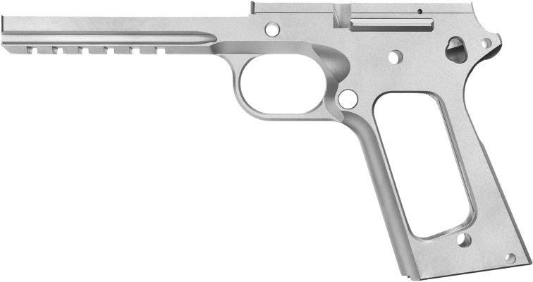 Bead Blasted Aluminum Gun Frame Clipart (917x1000), Png Download