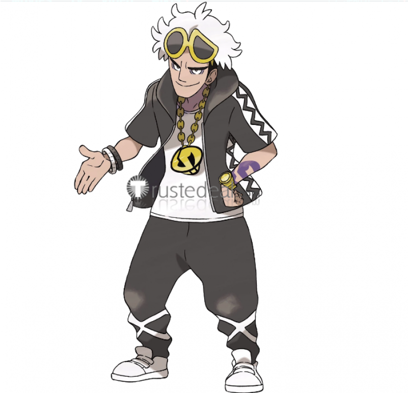 Pokemon Sun And Moon Team Skull Leader Clipart (800x1200), Png Download