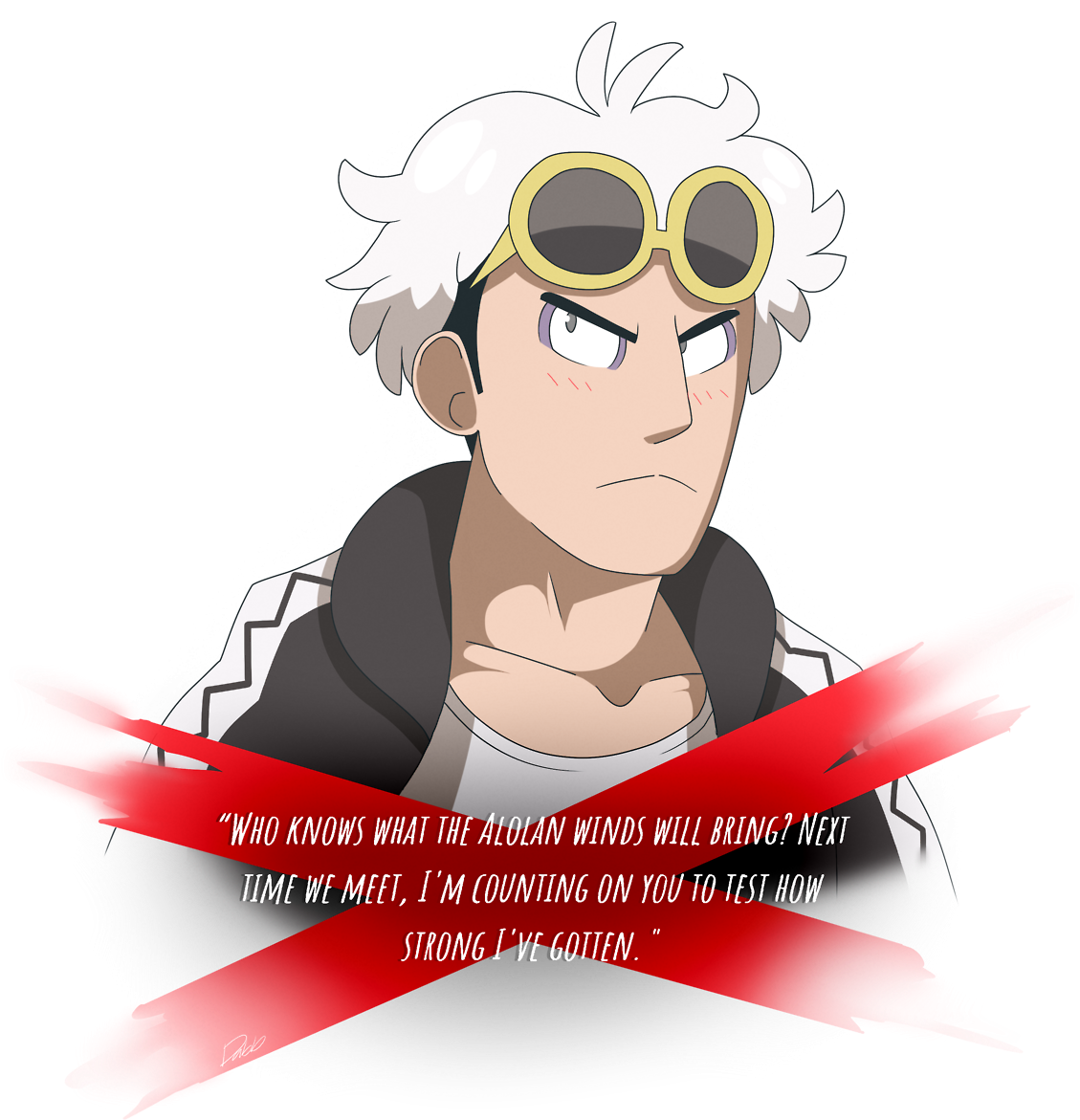 Guzma Quote Trashb L O G - Illustration Clipart (1129x1171), Png Download