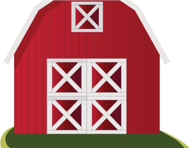 Barn Clipart Gate - Red Barn Clip Art - Png Download (640x480), Png Download