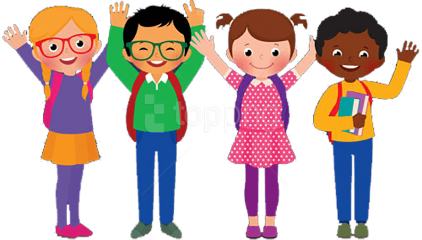Children Png Clipart Png Image With Transparent Background - Transparent Background Students Clipart (850x483), Png Download