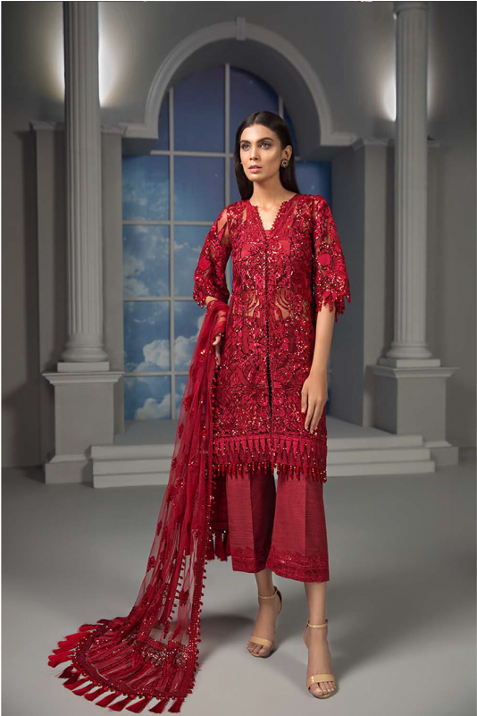 Sold Out Maryam Hussain Gulaab - Crimson Premium Collection Clipart (800x800), Png Download