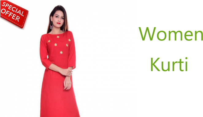 Kurti2 - Girl Clipart (1140x380), Png Download