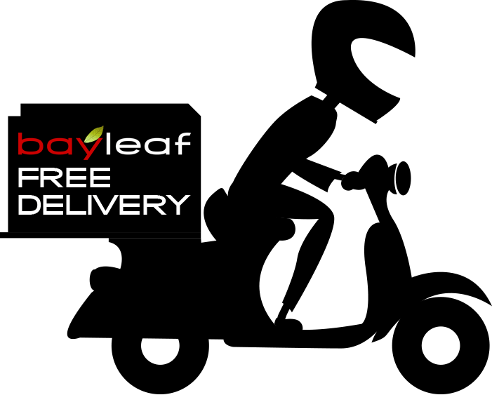 Bayleaf Free Delivery - Food Home Delivery Ads Clipart (701x563), Png Download
