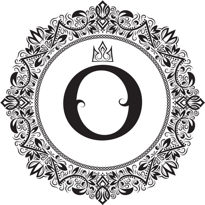 Royal Monogram Logo - Circle Clipart (866x650), Png Download