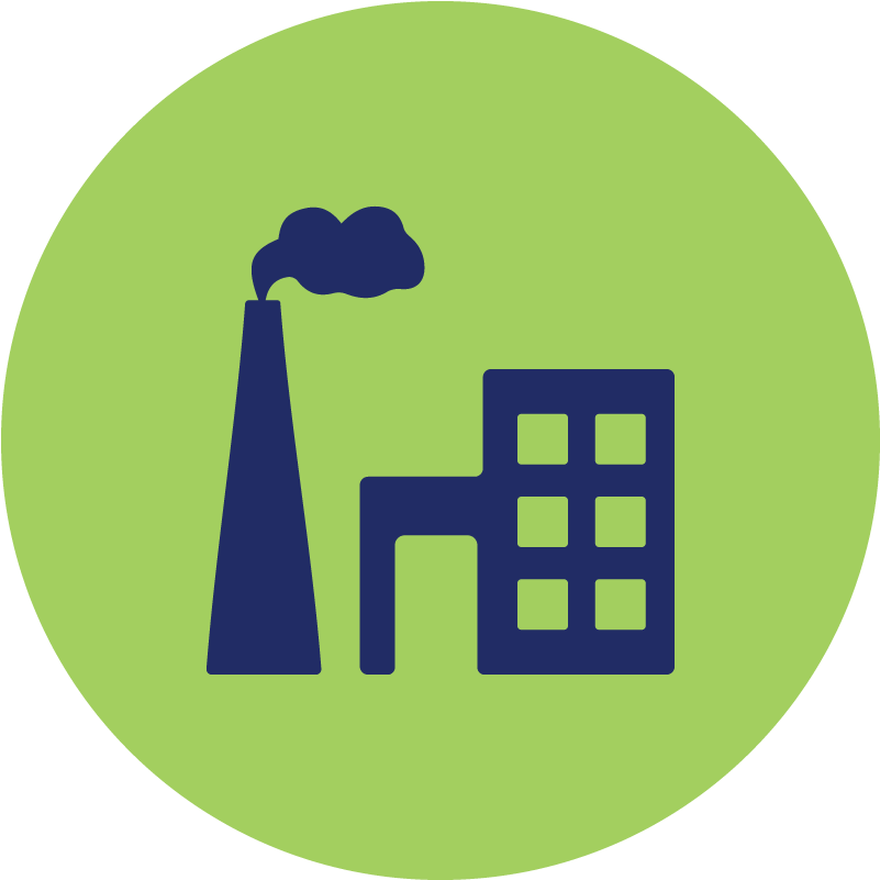 Factory Manufacturing Industry Computer Icons Clip - Greenhouse Gas Emissions Icon - Png Download (801x801), Png Download