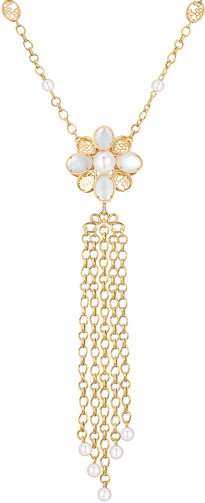 Discover Les Perles De Chanel - Necklace Clipart (402x985), Png Download