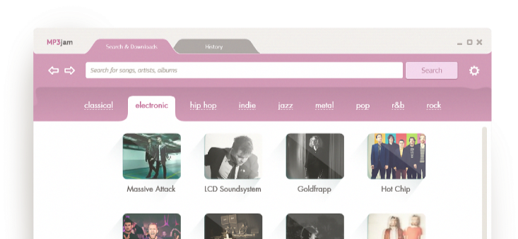 Music Downloader With Album Cover 556612 - Mp3 Jam Clipart (865x362), Png Download