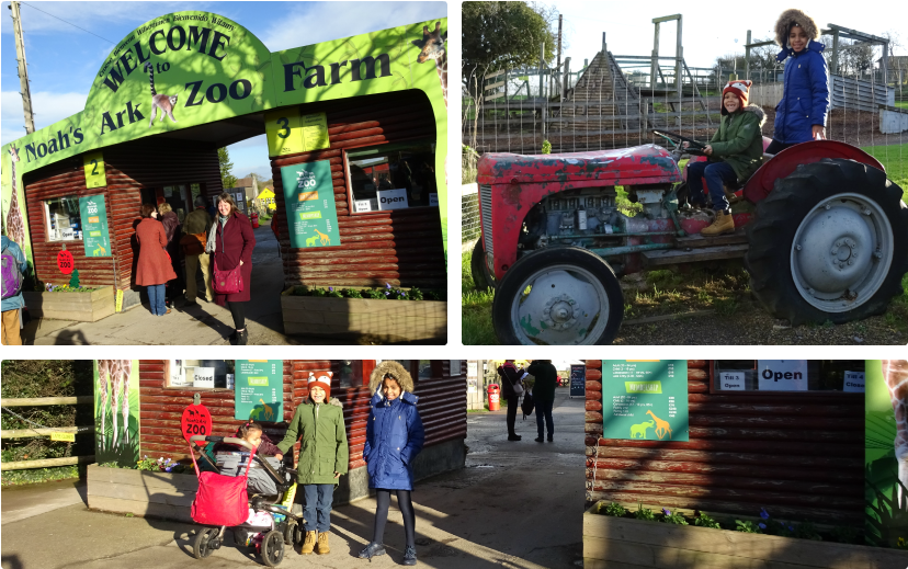 Christmas At Noah's Ark Bristol - Tractor Clipart (853x544), Png Download