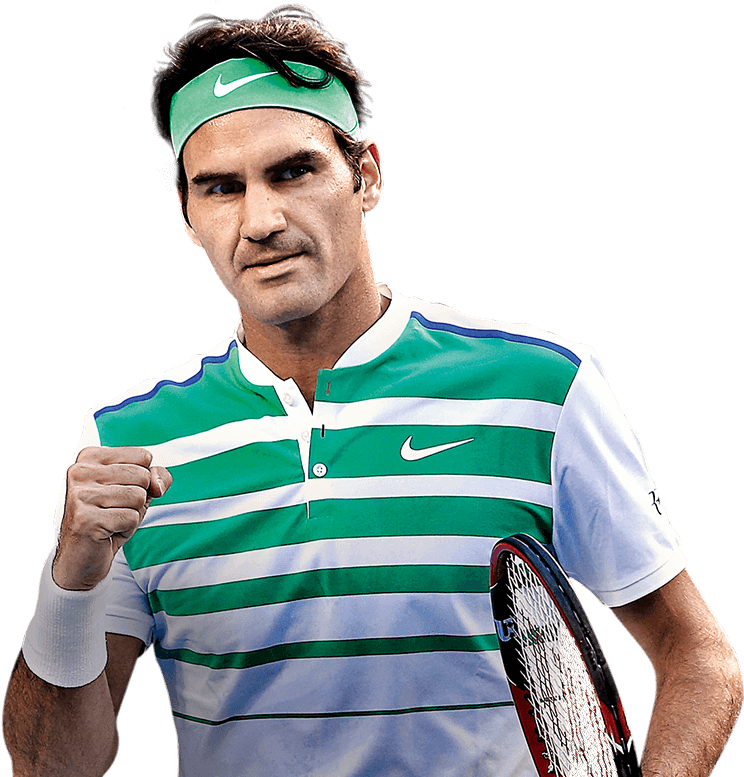 Federer Pp H - Soft Tennis Clipart (800x800), Png Download