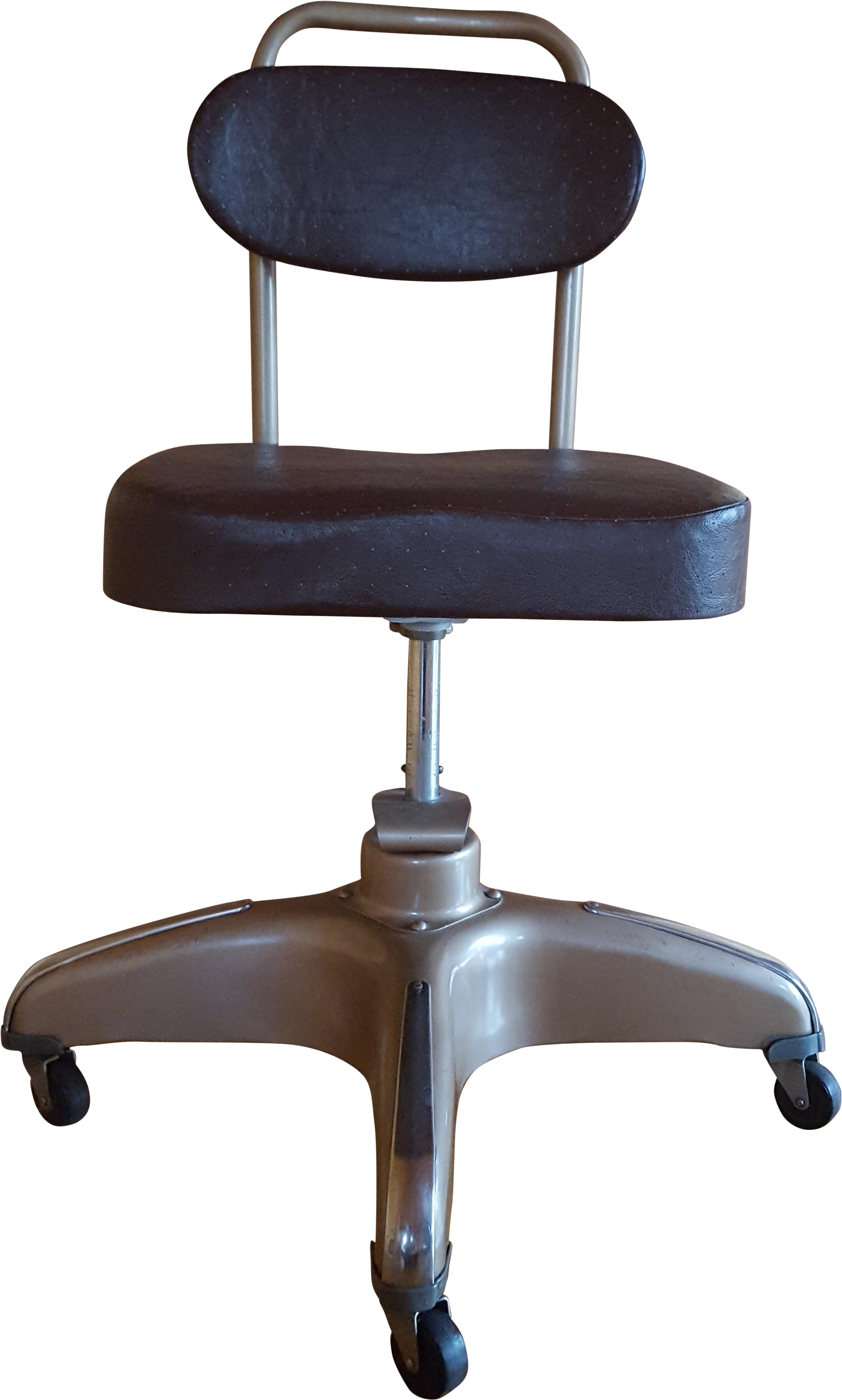 Vintage Cosco Industrial Office Chair On Chairish - Office Chair Clipart (2873x4779), Png Download