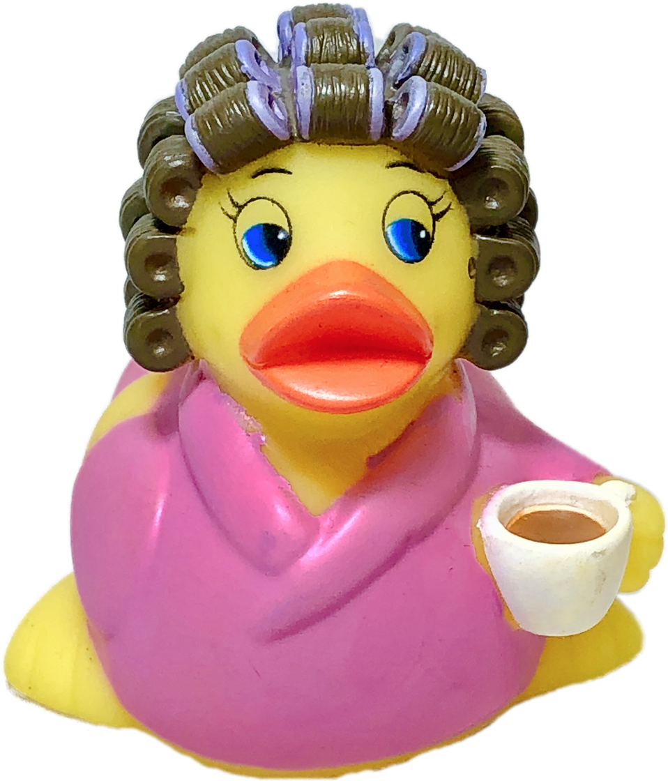 Coffee Time Rubber Duck - American Black Duck Clipart (1280x1280), Png Download