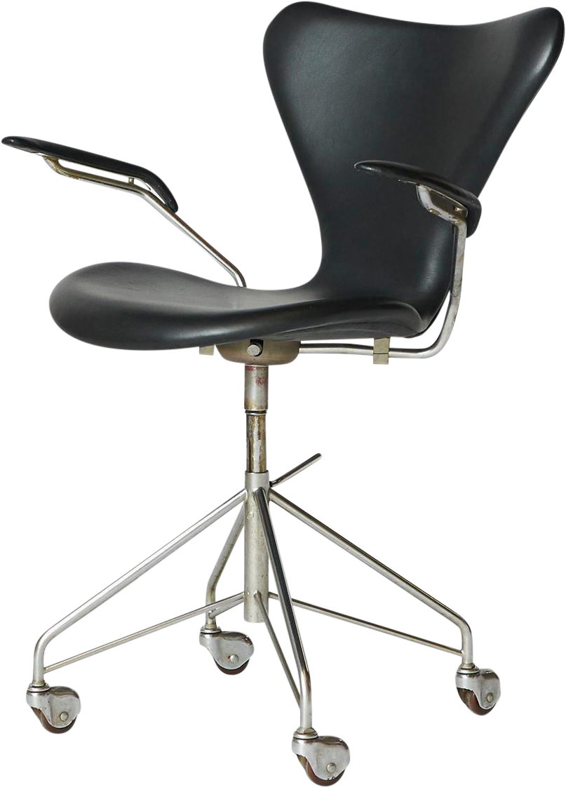 Office Chair White Office Chair Office Chairs On Sale - Arne Jacobsen Series 7 Swivel Chair Clipart (896x1246), Png Download