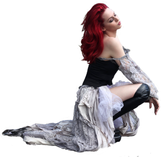 Lady Red Hair - Photo Shoot Clipart (550x600), Png Download