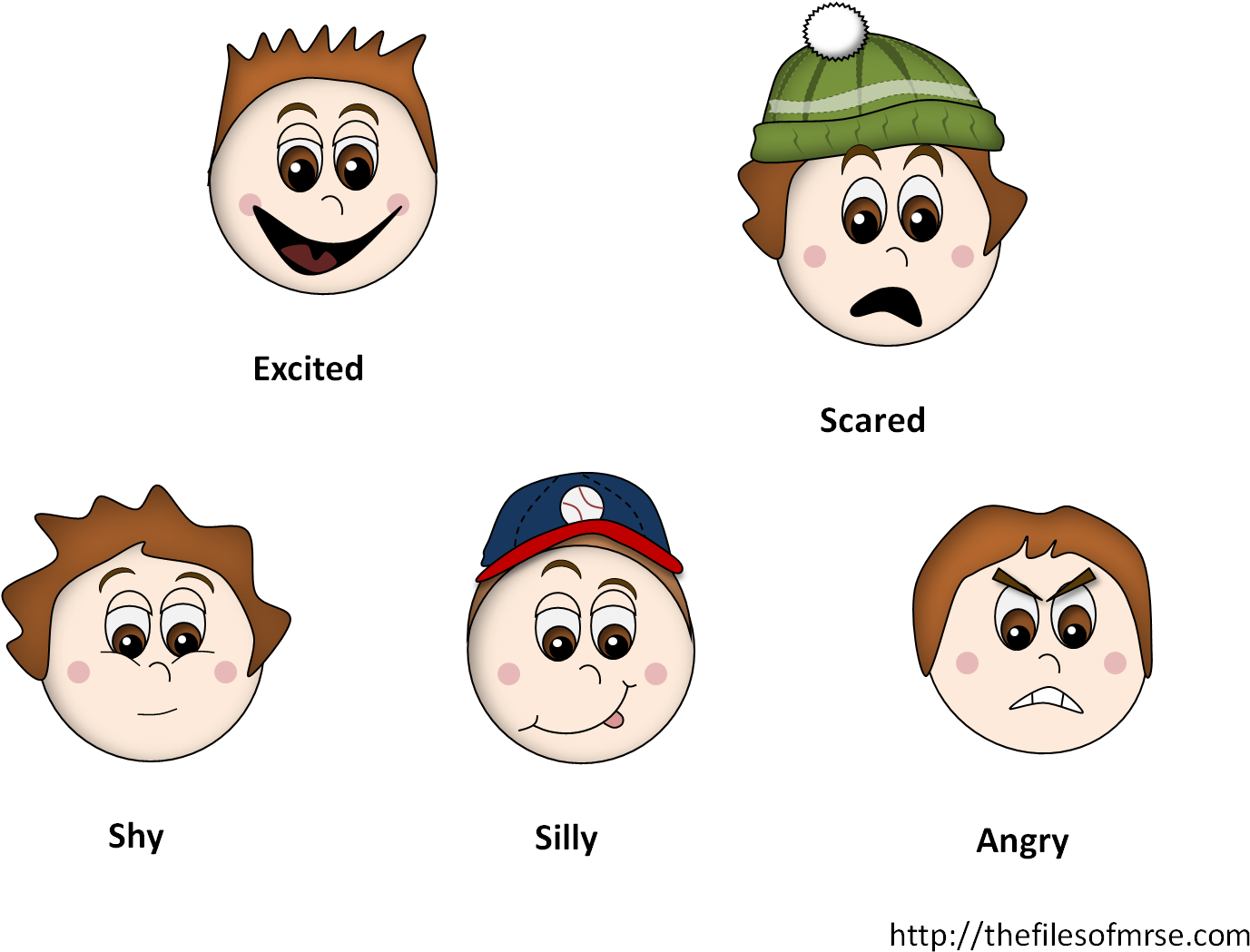 Download Boy Feeling Cards Emotions Feeling Face Clipart Png
