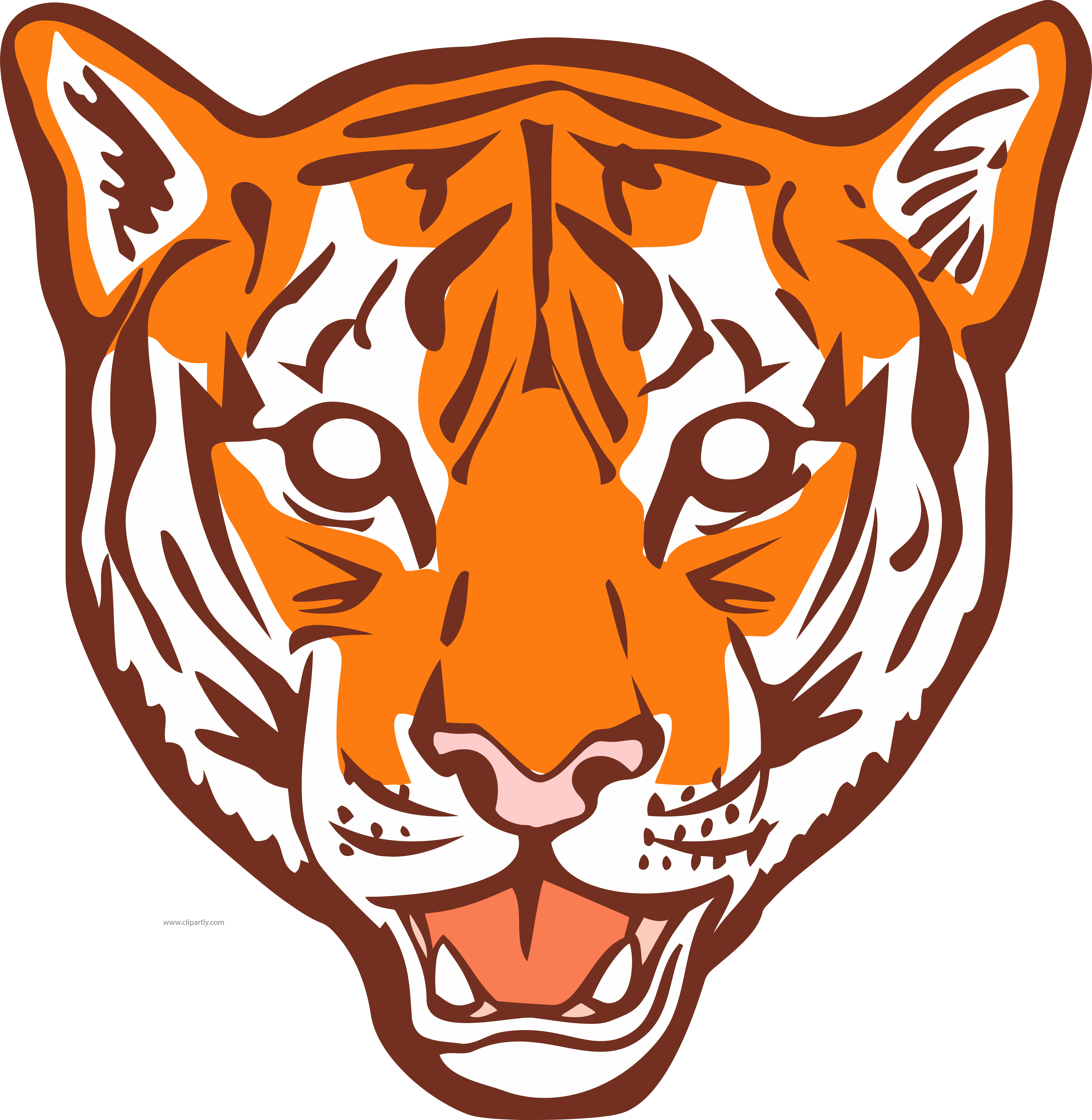 Tigger Face Graphic Clipart Png Image Download Transparent Png (6928x7106), Png Download