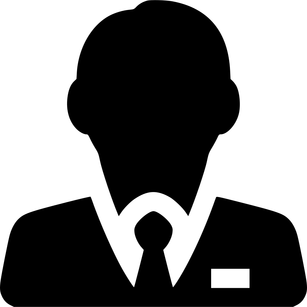 Businessman Comments - Customer Logo Black White Clipart (980x980), Png Download