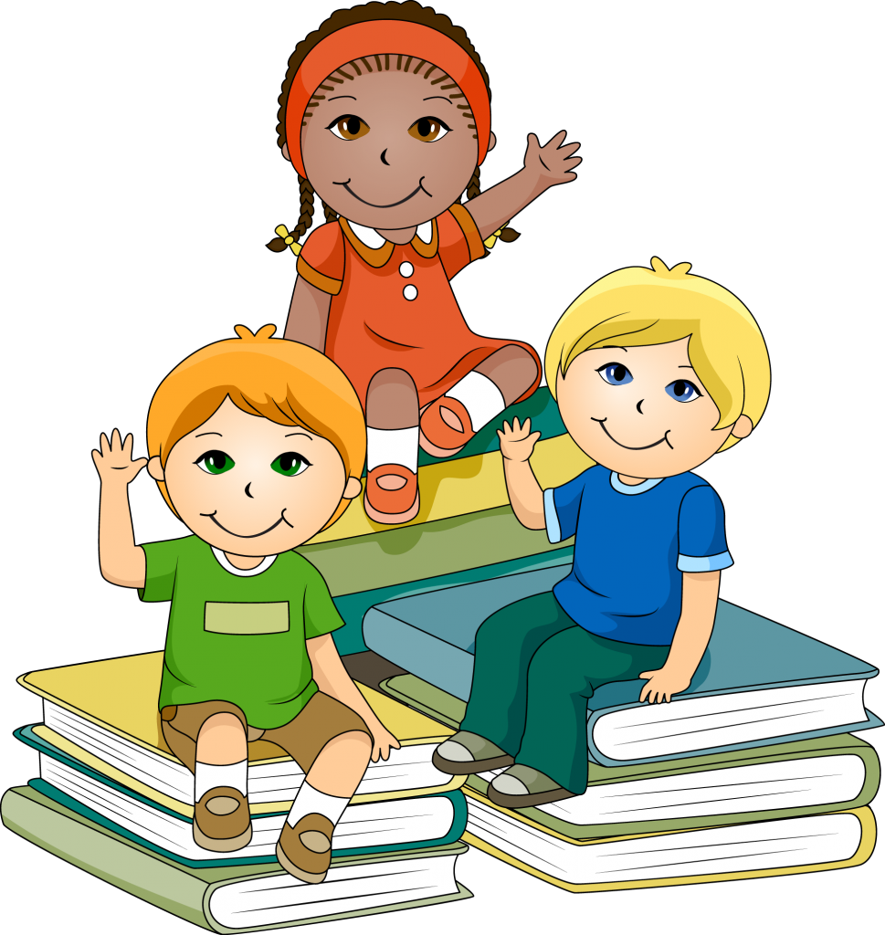 School Children Clipart - Kids Learning Clipart - Png Download (969x1024), Png Download