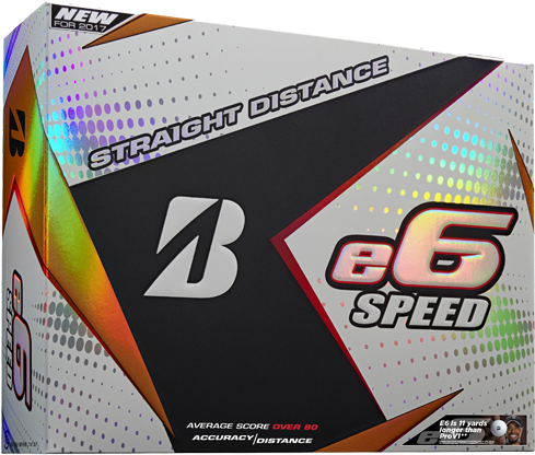 Bridgestone E6 Speed Golf Balls Clipart (562x500), Png Download