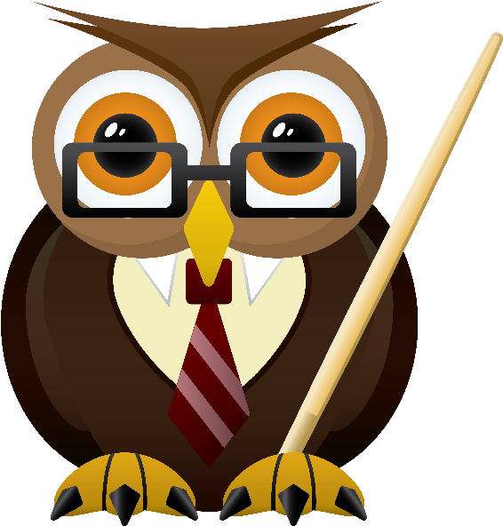 Jpg Royalty Free Library Http Cartoon School Clipartonline - Clipart Owl Teacher - Png Download (600x600), Png Download