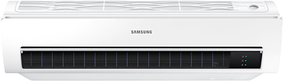 Front White - Inverter Samsung Aircon Clipart (650x498), Png Download