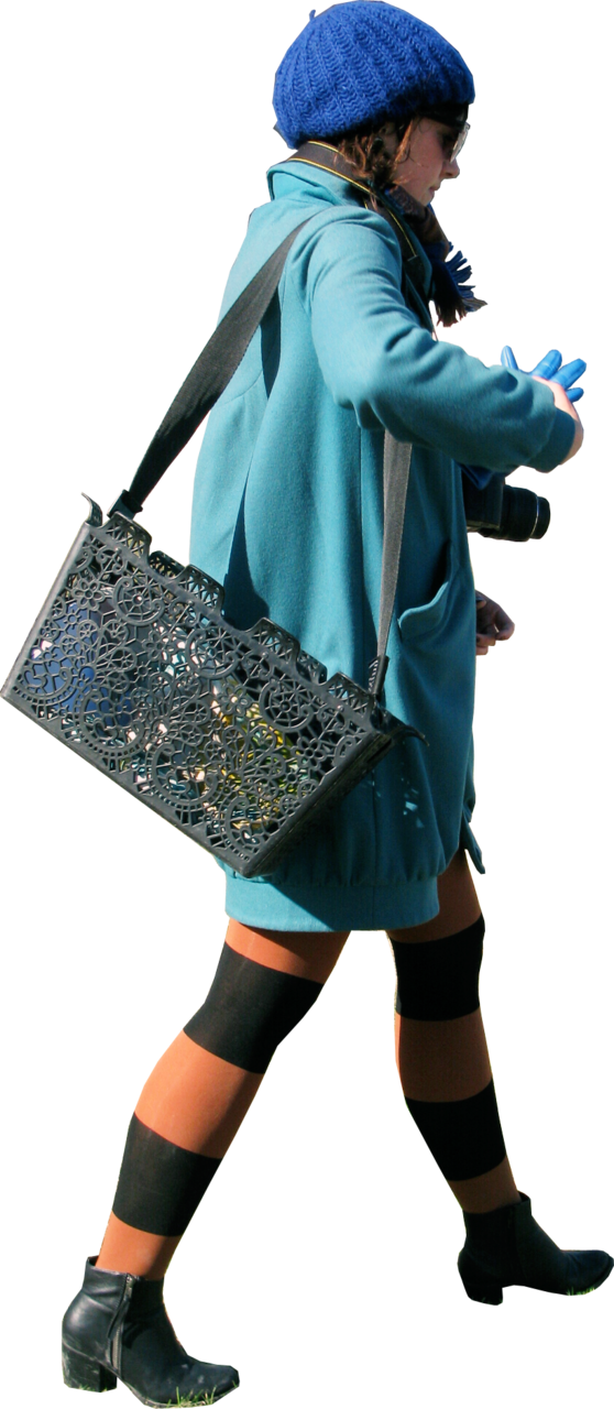 Cut Out People, People Cutout, People Png, Photoshop - People Walking Winter Png Clipart (558x1280), Png Download