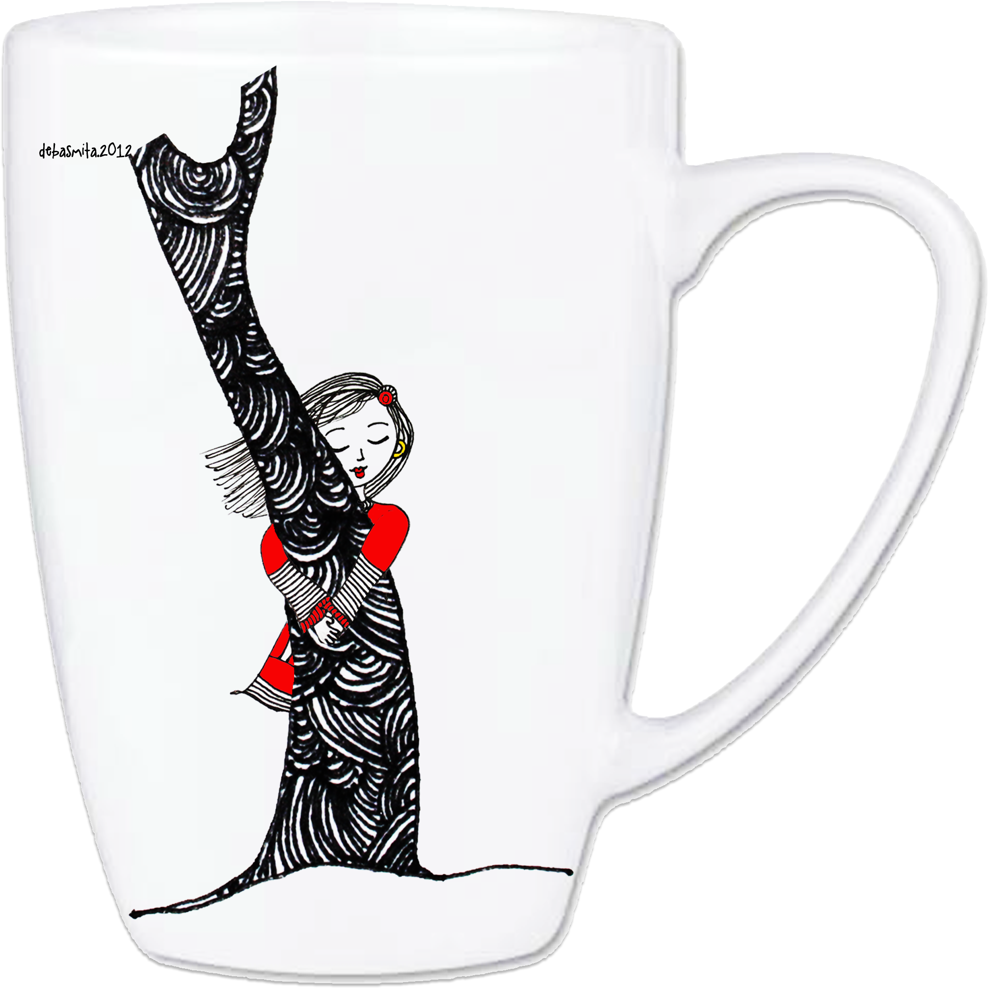 Gulmohar Coffee Mug - Coffee Cup Clipart (2091x2142), Png Download