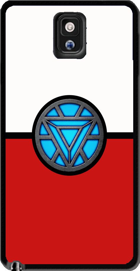 Pokeball Iron Man Chest Samsung Galaxy S3 S4 S5 Note - Smartphone Clipart (956x1000), Png Download