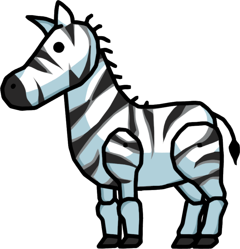 Foal Png - Zebra Foal - Scribblenauts Zebra - Scribblenauts Zebra Clipart (842x875), Png Download
