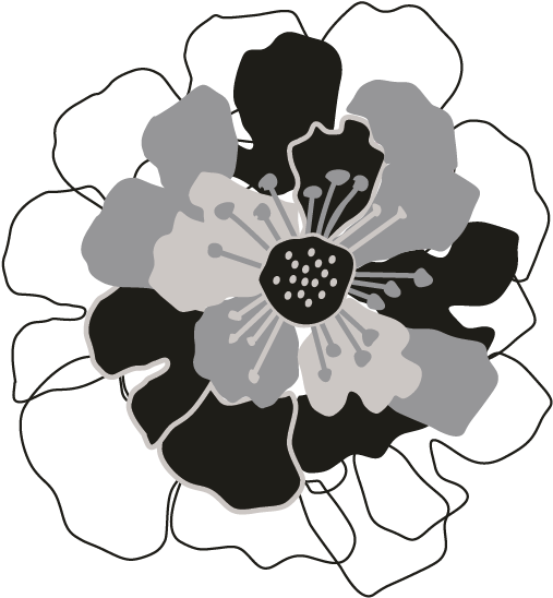 Smock Bloom Motif - Illustration Clipart (696x696), Png Download