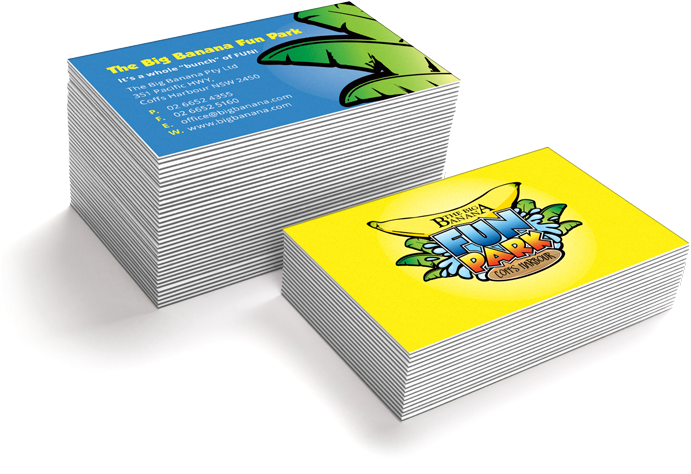 Big Banana Business Card Design - Business Card Bunch Png Clipart (775x505), Png Download