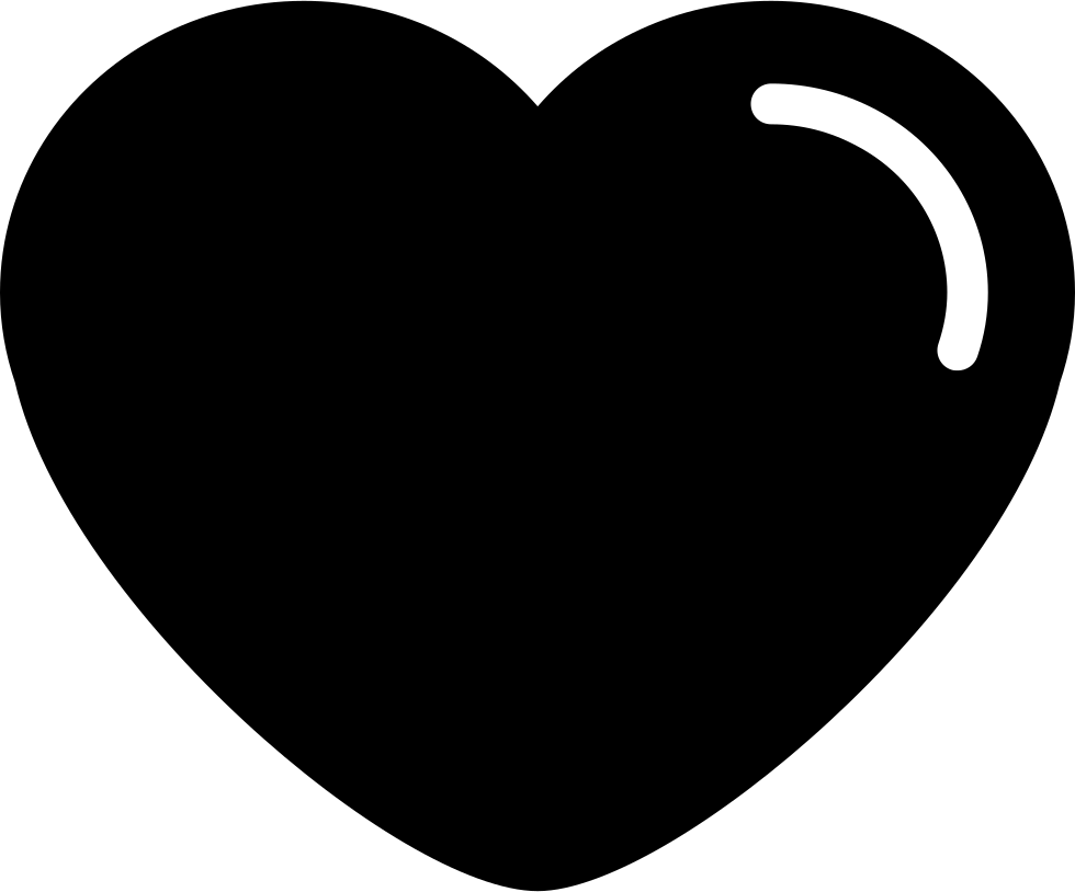 Heart Shape Rounded Edges Variant With White Details - Heart Clipart (980x814), Png Download