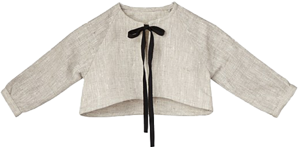 Little Creative Factory Pretty Smock Jacket - Cardigan Clipart (960x720), Png Download